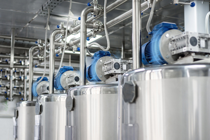 四个电机周围带有蓝线,指示工况监控传感器