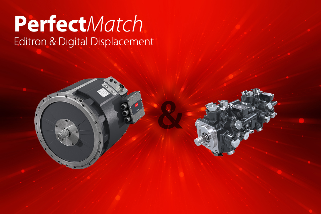 The perfect match for zero-emission construction through electrification and highly-efficient digital hydraulics