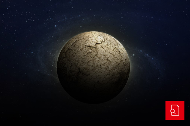 Addressing the growing scarcity of water, picture of dry earth