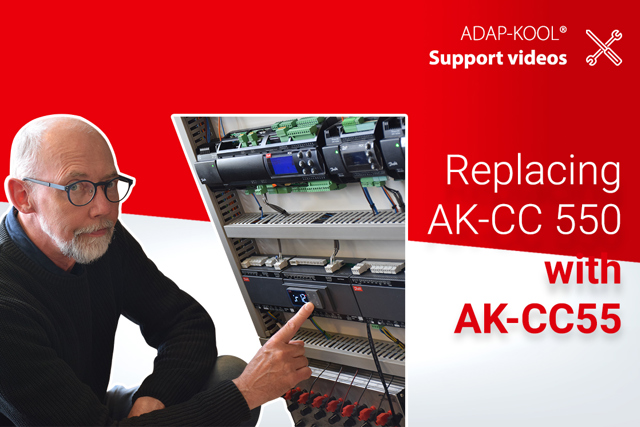 Exchange of an AK-CC 550 with an AK-CC55