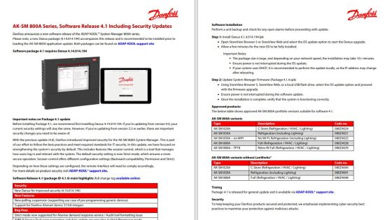Danfoss Cool update - oktober 2024
