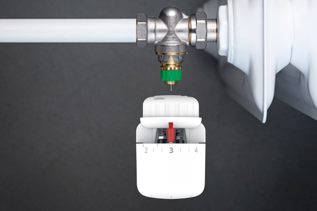Click connection in Danfoss radiator thermostats