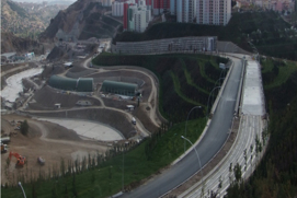 Electric heating ensures safety along the asphalt road in Turkey