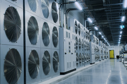 Inside a data center