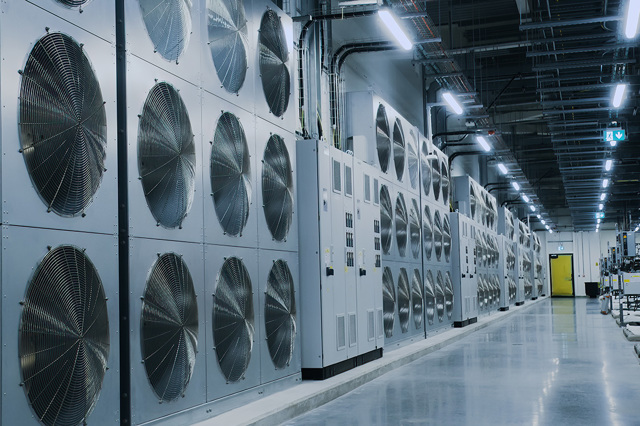 Inside a data center