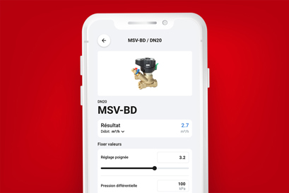 Appli Danfoss Installer outil d'équilibrage