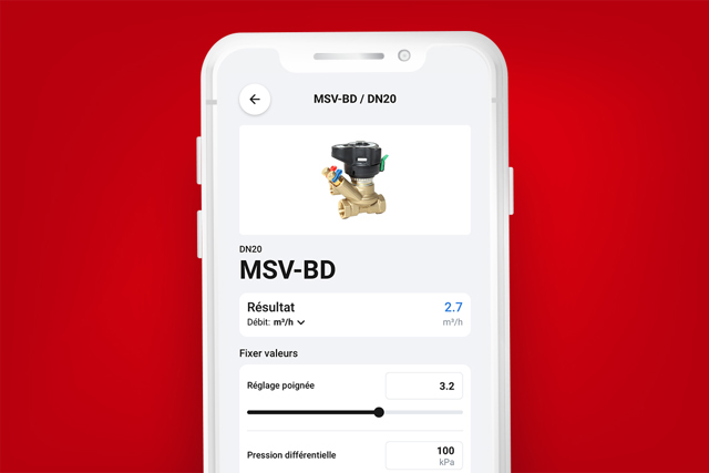 Appli Danfoss Installer outil d'équilibrage