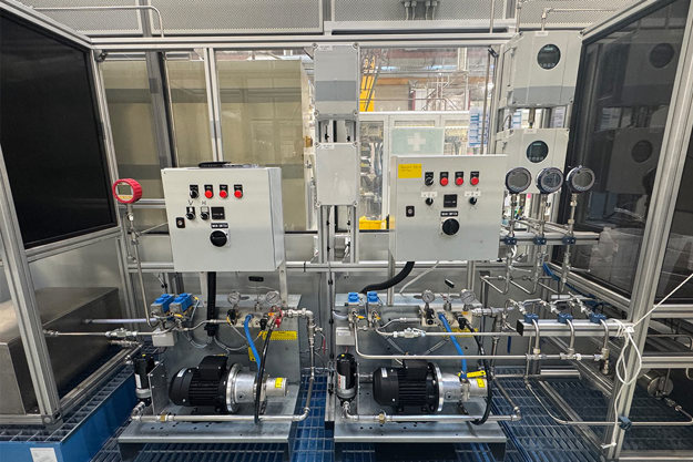 Laboratoire des buses à eau Danfoss à Nordborg