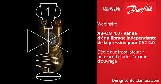 Webinaire en ligne Danfoss AB-QM 4.0 - réseau hydraulique de chauffage