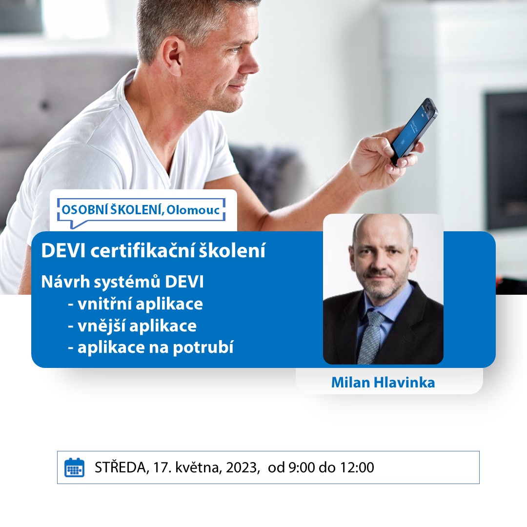 DEVI certifikační školení - osobní školení Olomouc