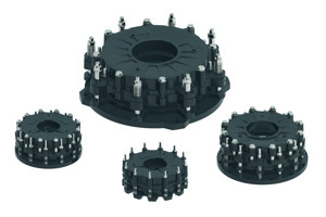 Air-cooled disc clutches and brakes