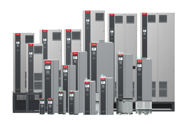 Grupp av iC7-Automation-frekvensomriktare