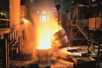 Industrial metal forge