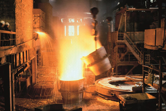 Industrial metal forge