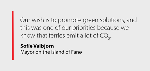 Qoute from Sofie Valbjorn, Mayor of Fanoe