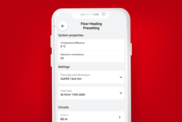 Installer App Forindstilling af gulvvarme
