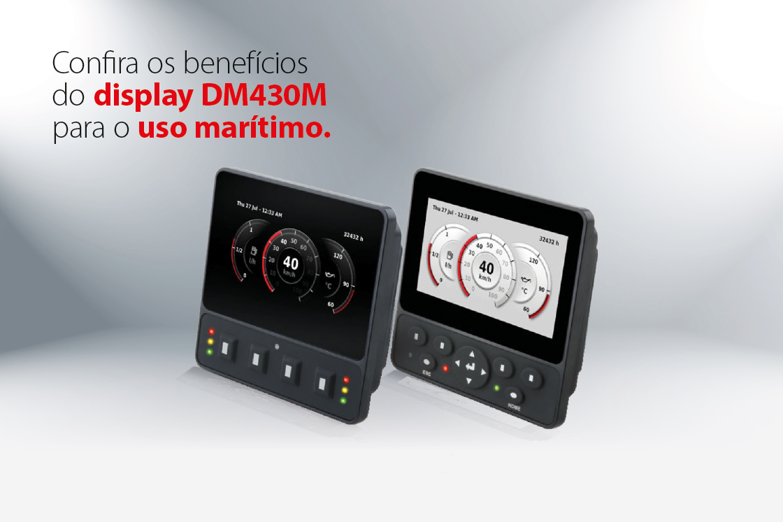 Confira o display DM430M