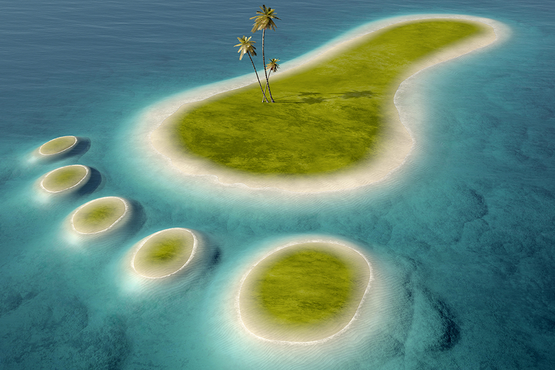 Footprint island