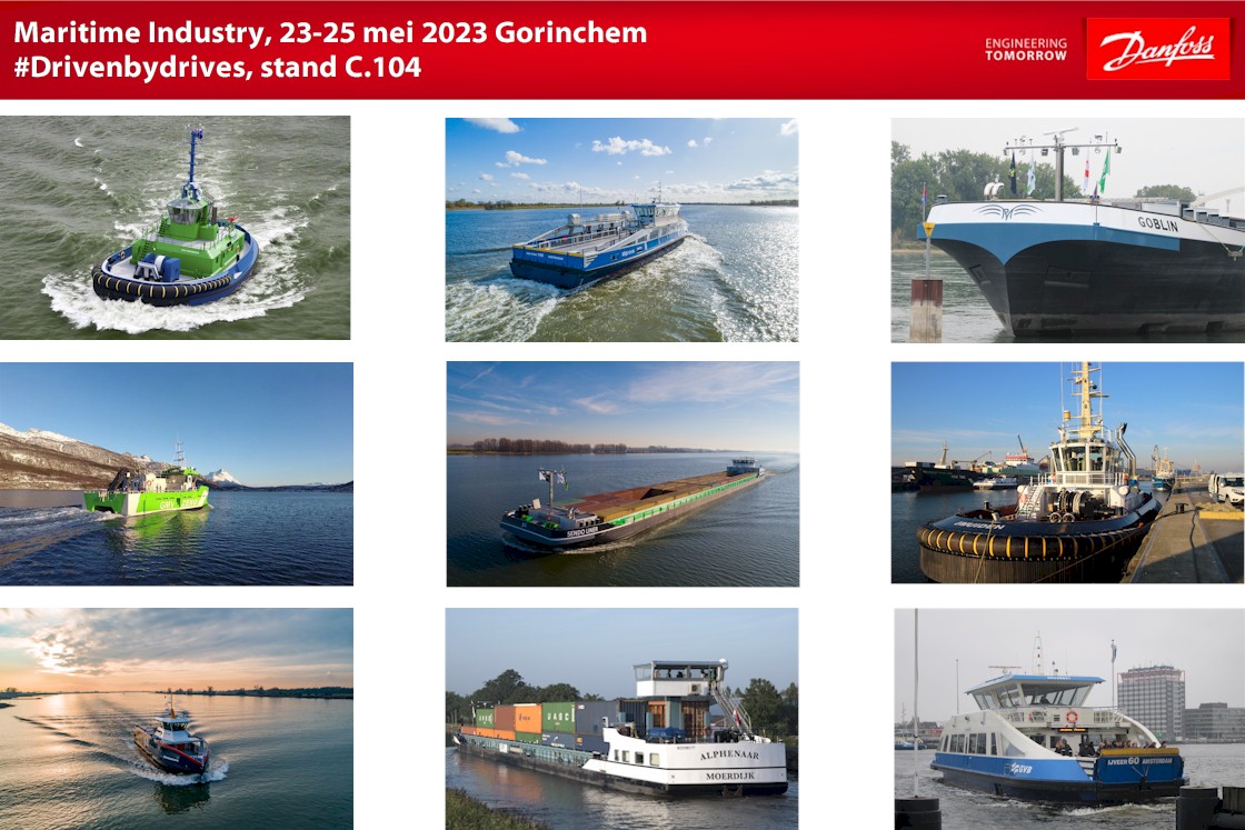 Danfoss Drives op Maritime Industry, 23-25 mei 2023, Stand C.104