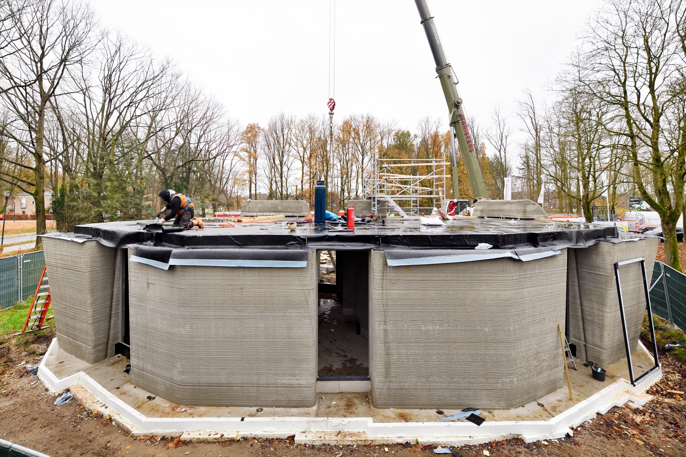 First ever in the Netherlands – a 3D printed house made of concrete.