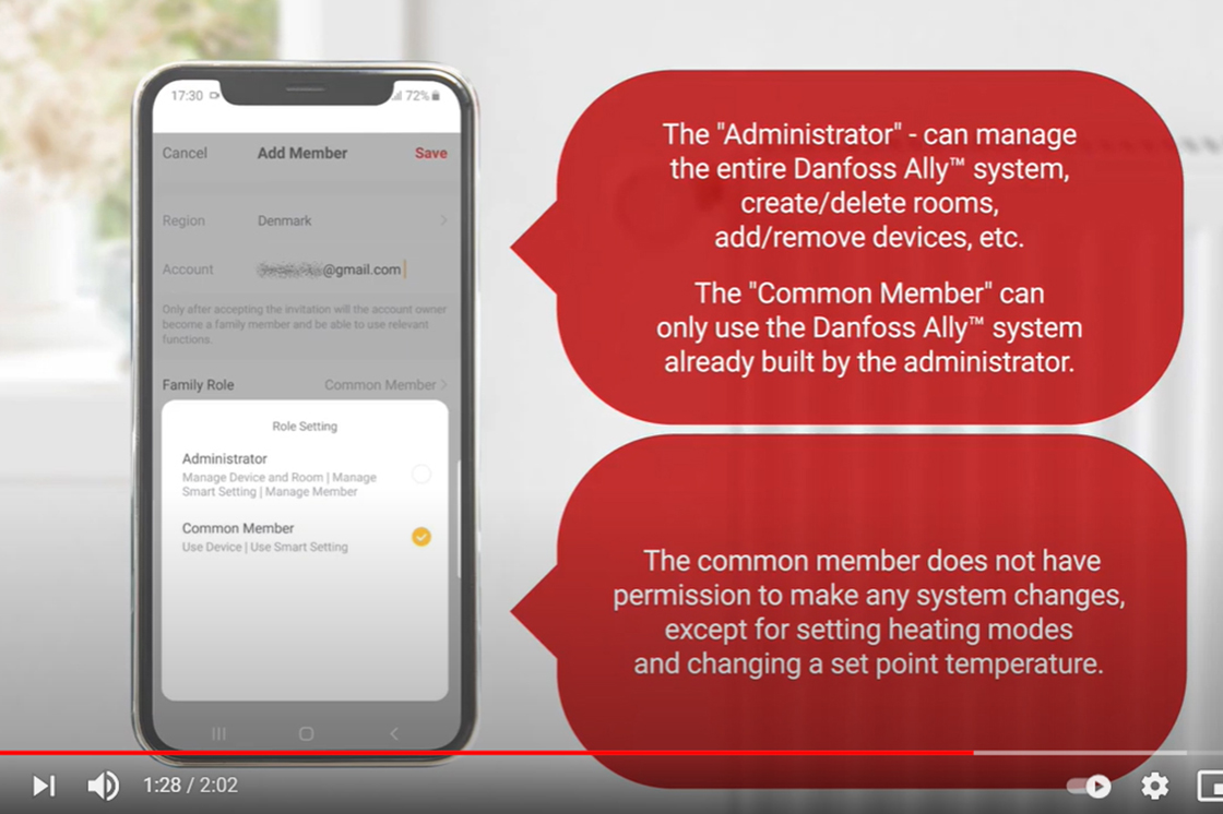 Tutorial Danfoss Ally™ App - Come aggiungere un componente della famiglia alla App Ally