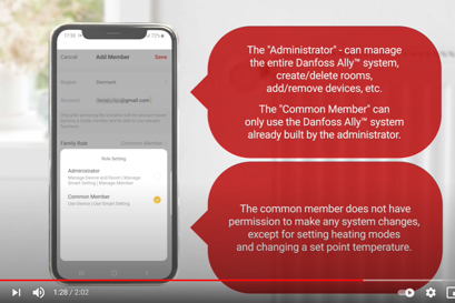 Tutorial Danfoss Ally™ App - Come aggiungere un componente della famiglia alla App Ally