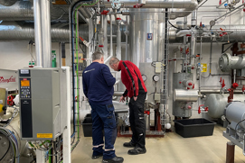 Training at the Technical College of Jutland, Denmark