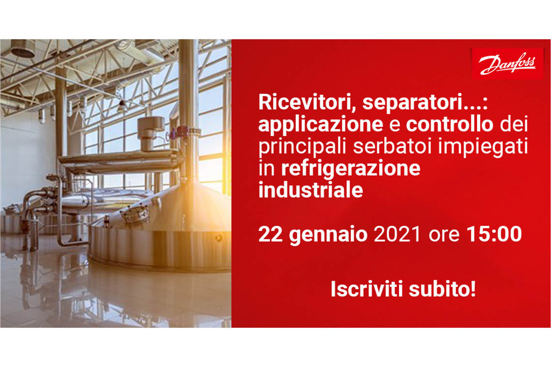 Ricevitori, separatori... : applicazione e controllo dei principali serbatoi impiegati in refrigerazione industriale