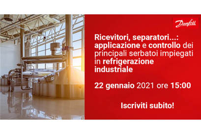 Ricevitori, separatori... : applicazione e controllo dei principali serbatoi impiegati in refrigerazione industriale