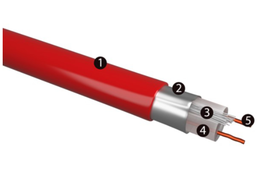 Electric heating cable construction