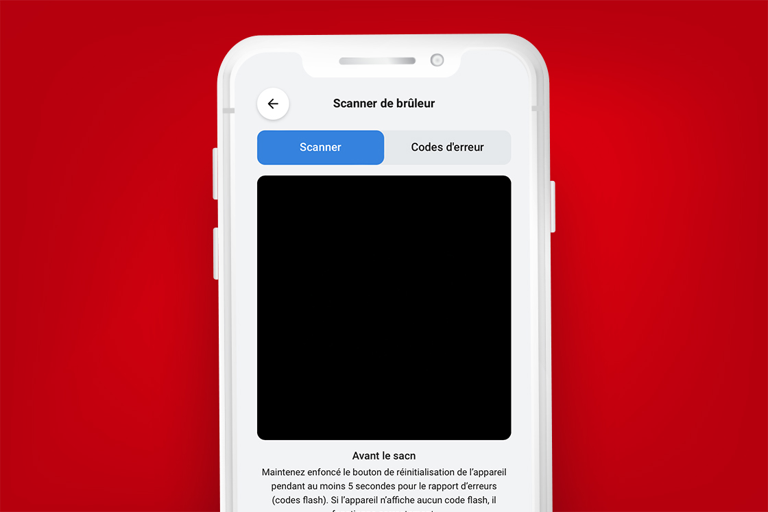 Installer App - Outil Scanner de brûleur