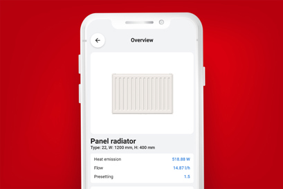 Installer App Ustawienia grzejników