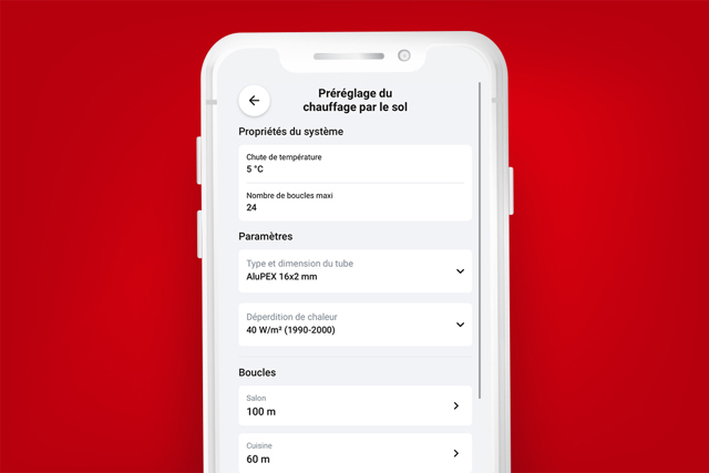 Outil de chauffage par le sol