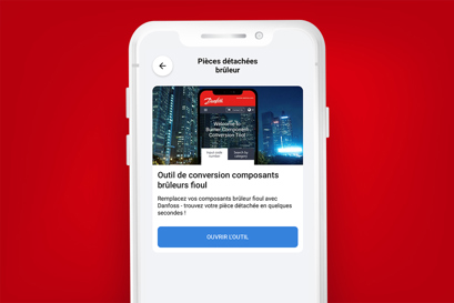 Installer App - Outil Pièces détachées brûleur