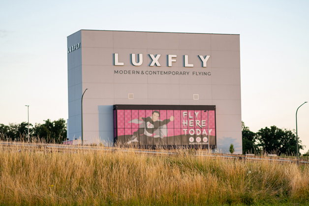 LuxFly building from the outside
