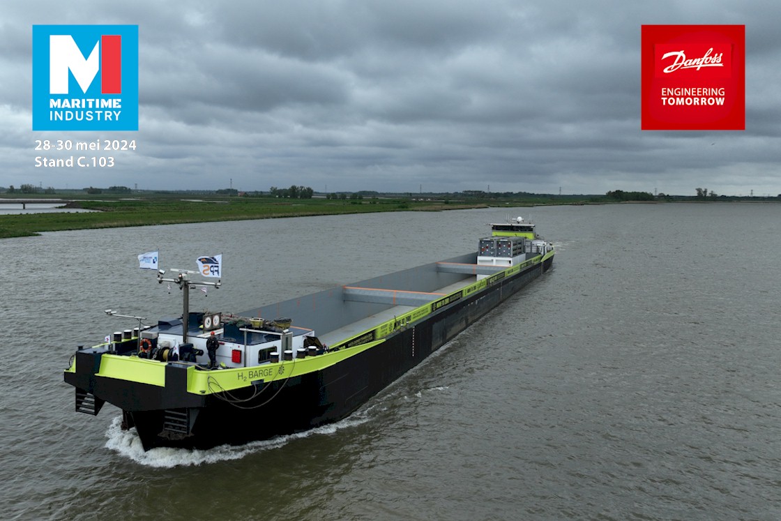 Bent u klaar voor de toekomst van de maritieme industrie? | Maritime Industry 2024 | Danfoss Drives | Danfoss Sondex | Elektrificatie | Evenementenhal Gorinchem | Stand C.103