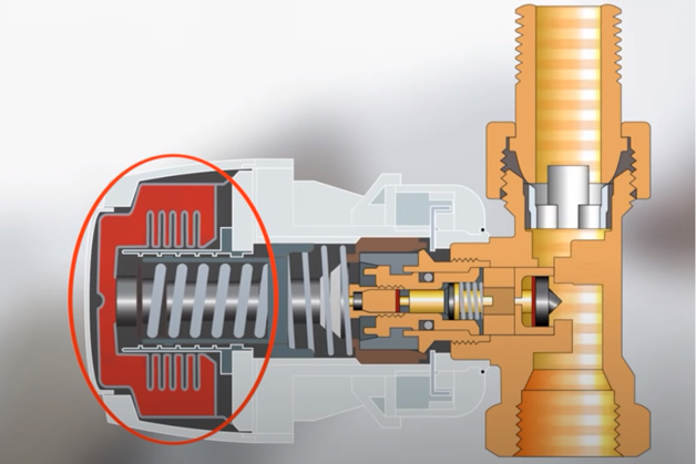 ¿Cómo funciona un cabezal termostático de radiador? 